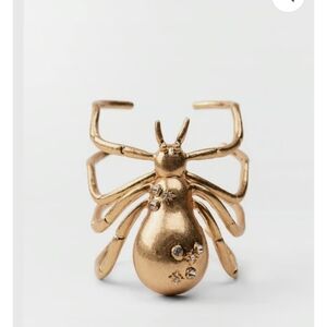 Rare Bejeweled Gold Spider Bracelet From Zara.